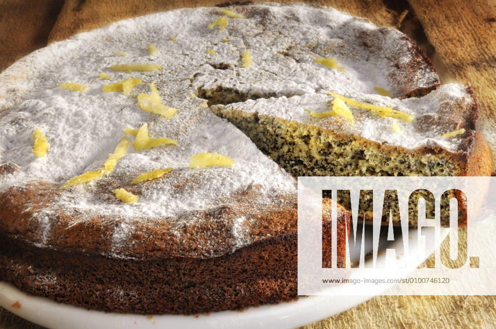 IMAGO Creative: Food, Mohn kuchenstück,mohnkuchen
