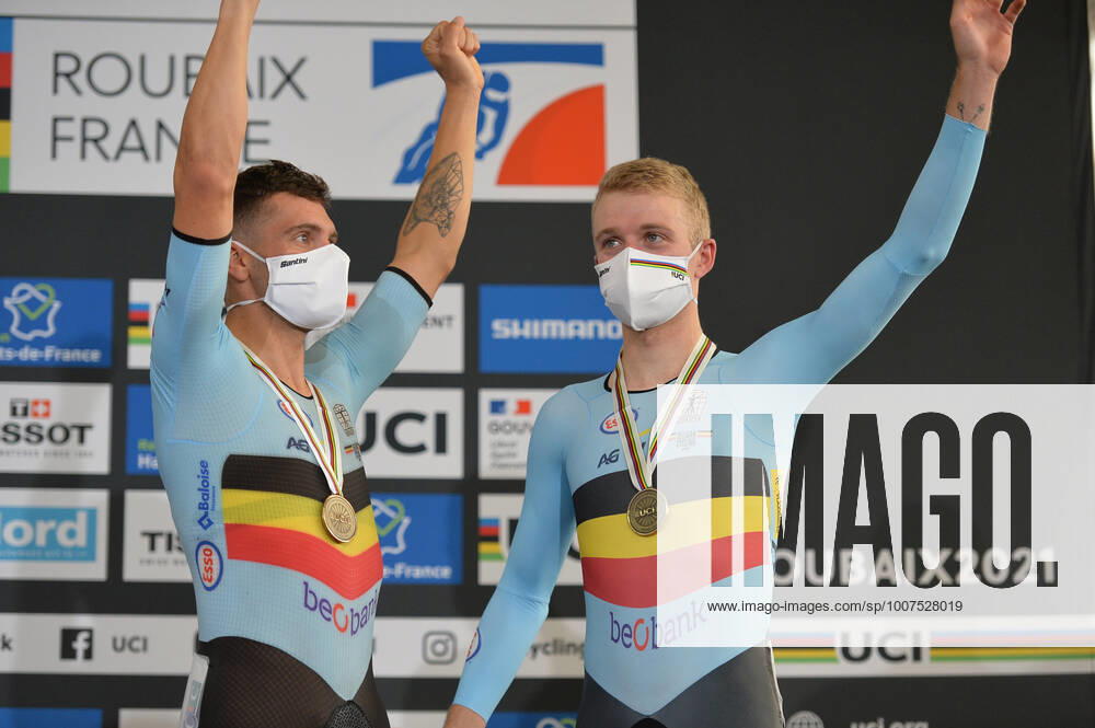 World Championships Elite Track; Giornata 05; 2021, Belgium; De Ketele, Kenny; Ghys, Robbe; Roubaix;