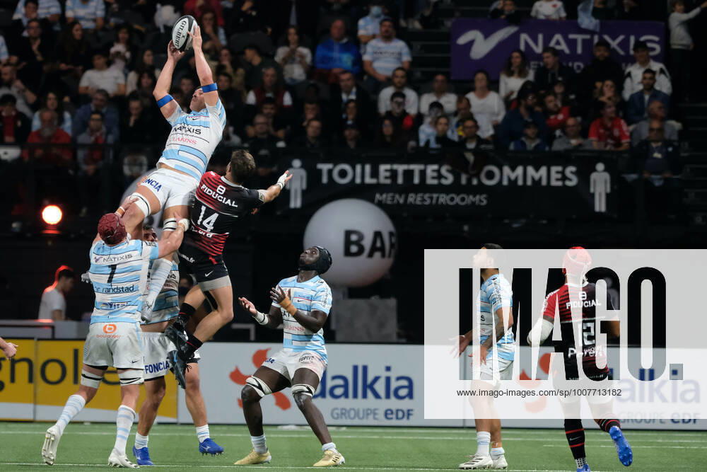 LUK JONES Racing 92 Lock in action during the French rugby Championship Top 14 between Racing 92 and Stade Toulousain at Paris La Defense arena - Nanterre France..Racing 92 won 27:18. Nanterre France - ZUMAp119 20211101_zaf_p119_027