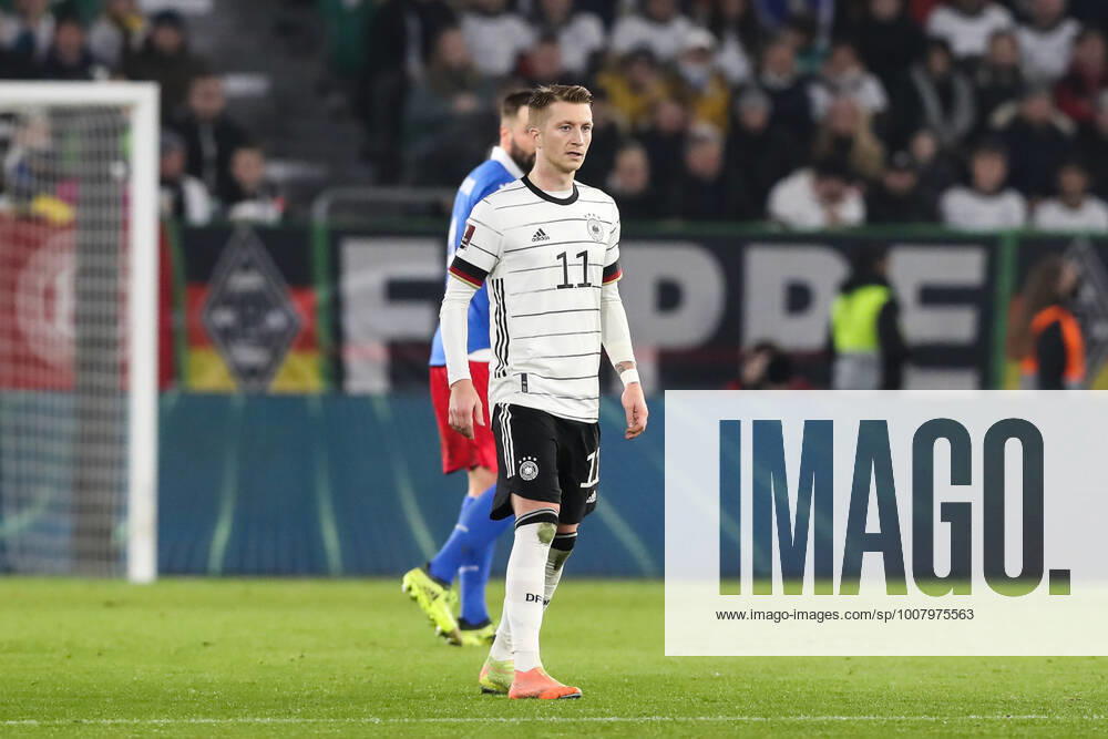 Marco Reus (Deutschland) - WM-Qualifikation Deutschland vs. Lichtenstein in der Volkswagen Arena in Wolfsburg - Aktion,Fußball,Mann,Männer,Deutschland
