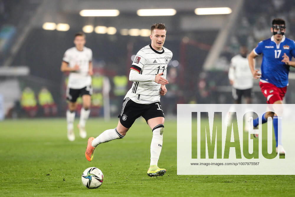 Marco Reus (Deutschland) - WM-Qualifikation Deutschland vs. Lichtenstein in der Volkswagen Arena in Wolfsburg - Aktion,Fußball,Mann,Männer,Deutschland