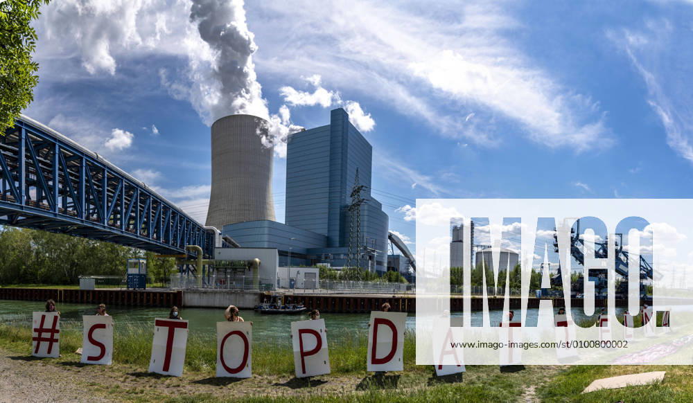 Protest gegen das Uniper Steinkohlekraftwerk Datteln 4, der Gruppierung Endegelände, Datteln, NRW, Germany Protest Datteln4