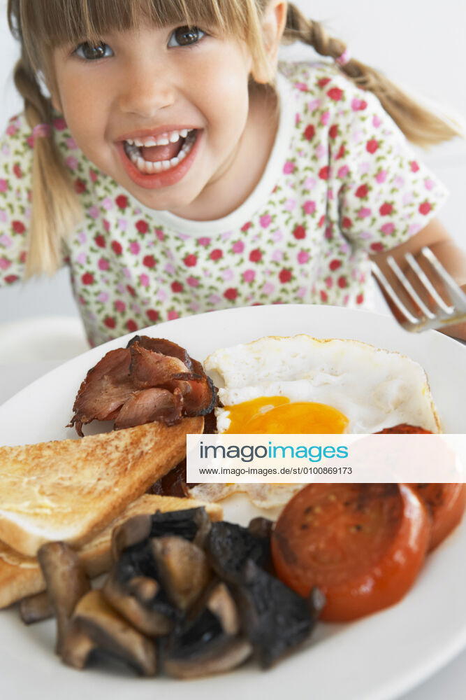 Mädchen,frühstück,englisches frühstück