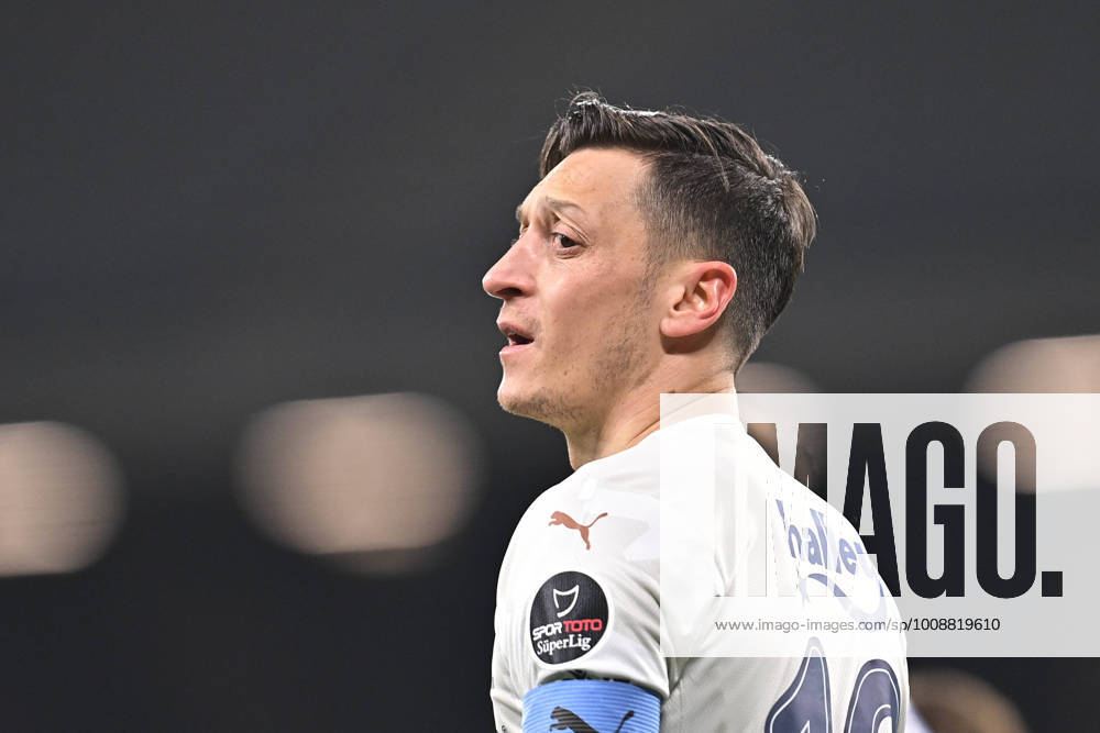 Mesut Ozil of Fenerbahce during the Turkish Super League football match between Fatih Karagumruk and Fenerbahce at Ataturk Olympic Stadium in Istanbul , Turkey on December 22 , 2021. ( Photo by Seskimphoto )