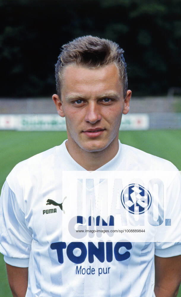 Stuttgarter Kickers Fototermin Deutschland, Stuttgart, 05.07.1986, Fussball, 2. Bundesliga, Stuttgarter Kickers, Fototermin Saison 1986 1987: Christian Streich.