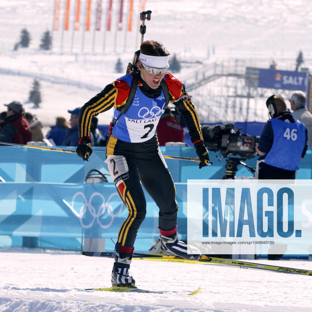 DISL Uschi Team GER 2.Platz Biathlon Frauen Sprint 7,5 km Olympische Winterspiele 2002 Salt Lake City USA am 13. 02.2002 in Salt Lake City