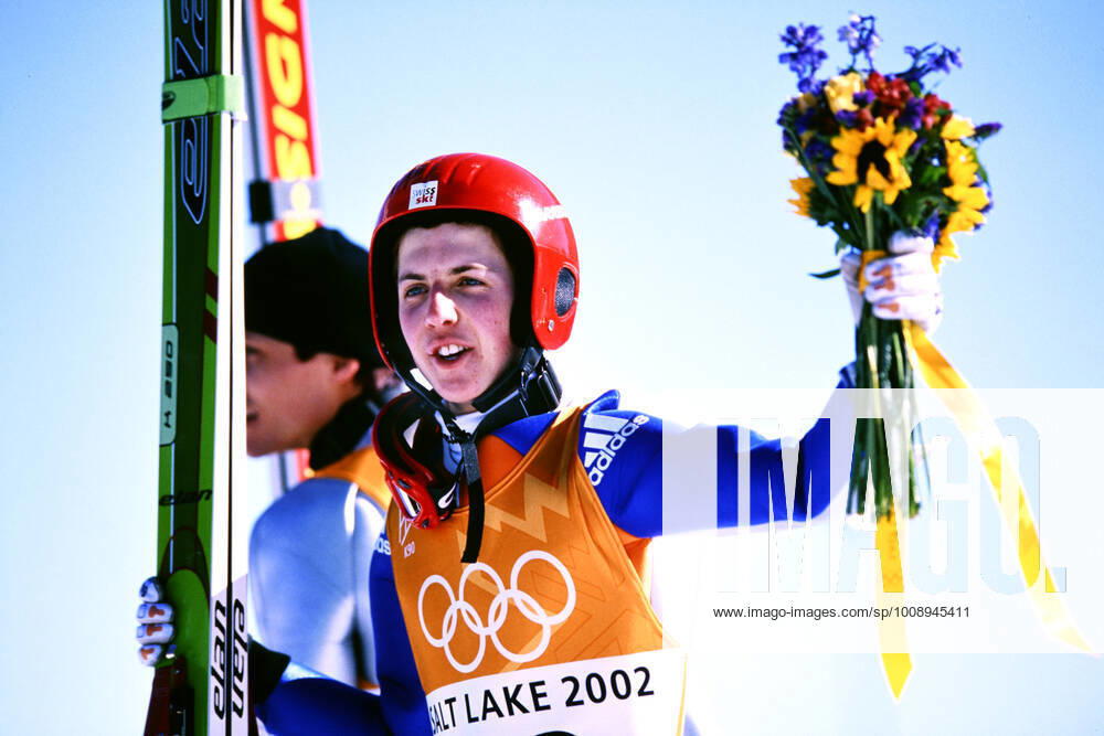 AMMANN Simon Team SUI 1.Platz Olympiasieger Skispringen K 120 Olympische Winterspiele 2002 Salt Lake City USA am 13. 02. 2002 in Salt Lake City