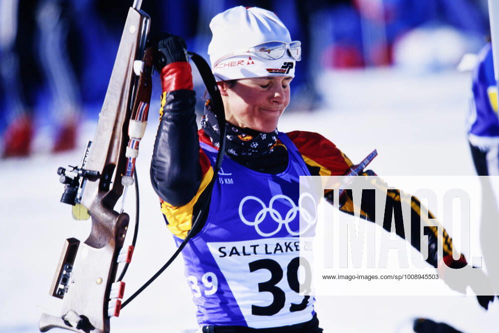 DISL Uschi Team GER 2.Platz Biathlon Frauen Sprint Olympische Winterspiele 2002 Salt Lake City USA am 13. 02.2002 in Salt Lake City