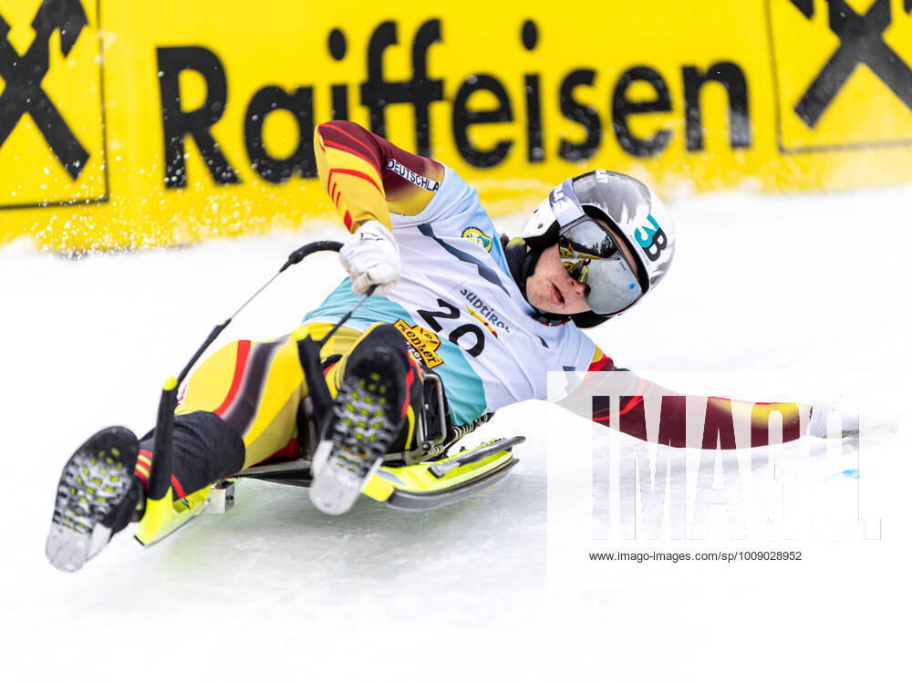 KW01 LUGE - FIL WC Umhausen UMHAUSEN,AUSTRIA,09.JAN.22 - LUGE - FIL World Cup, natural track, singles, men. Image shows Simon Dietz (GER). GEPAxpictures xDanielxSchoenherr