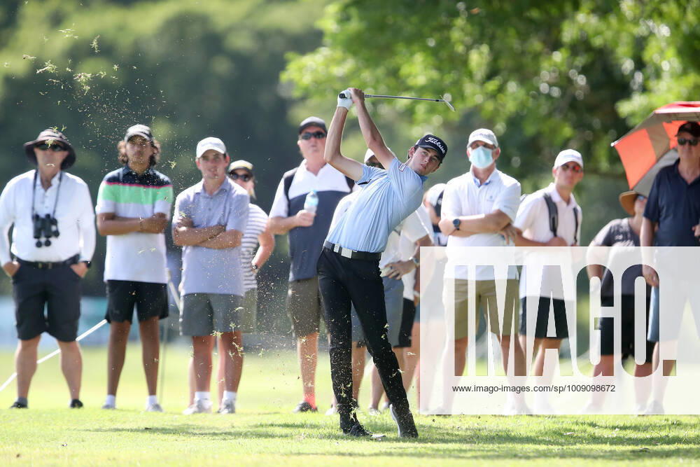 GOLF AUSTRALIAN PGA, Golf Herren Elvis Smylie plays a shot during the Australian PGA Golf Championships at Royal Queensland Golf Club, in Brisbane, Thursday, January 13, 2022. ( NO ARCHIVING, , NO USE IN BOOKS WITHOUT CONSENT BRISBANE QLD AUSTRALIA