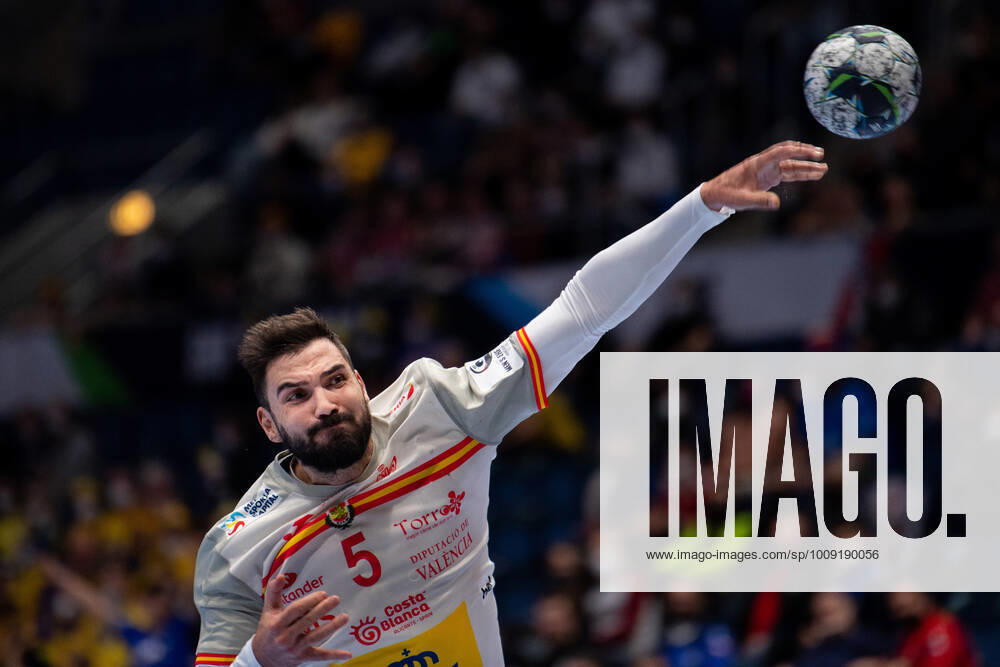 Jorge Maqueda Peno of Spain during the 2022 EHF European Handball Championship match between Bosnia & Herzegovina and Spain on January 17, 2022 in Bratislava. Photo: Petter Arvidson BILDBYRAN kod PA PA0372 bbeng ehf euro 2022 em 2022 european men?s handball championship 2022 handball handboll handbolls-em 2022 handball handball-em 2022 bosnia and herzegovina spain spanien bosnien & hercegovina