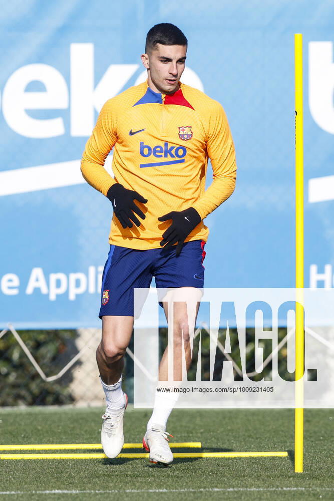 FC Barcelona, Barca Training Session Ferran Torres during the FC Barcelona training session previous at Copa del Rey match between Atletico de Bilbao at Ciutat Esportiva Joan Gamper on January 19, 2022 in Barcelona. Barcelona Spain Spain