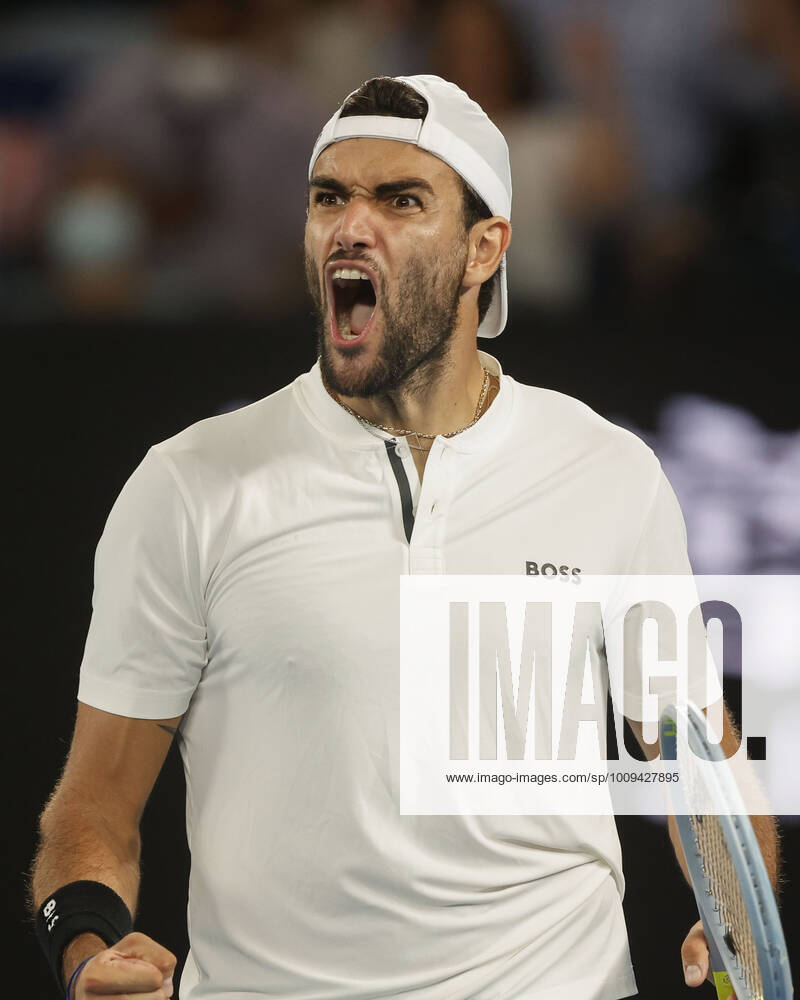 Matteo Berrettini (ITA) macht die Faust und jubelt,Jubel, Freude,Emotion