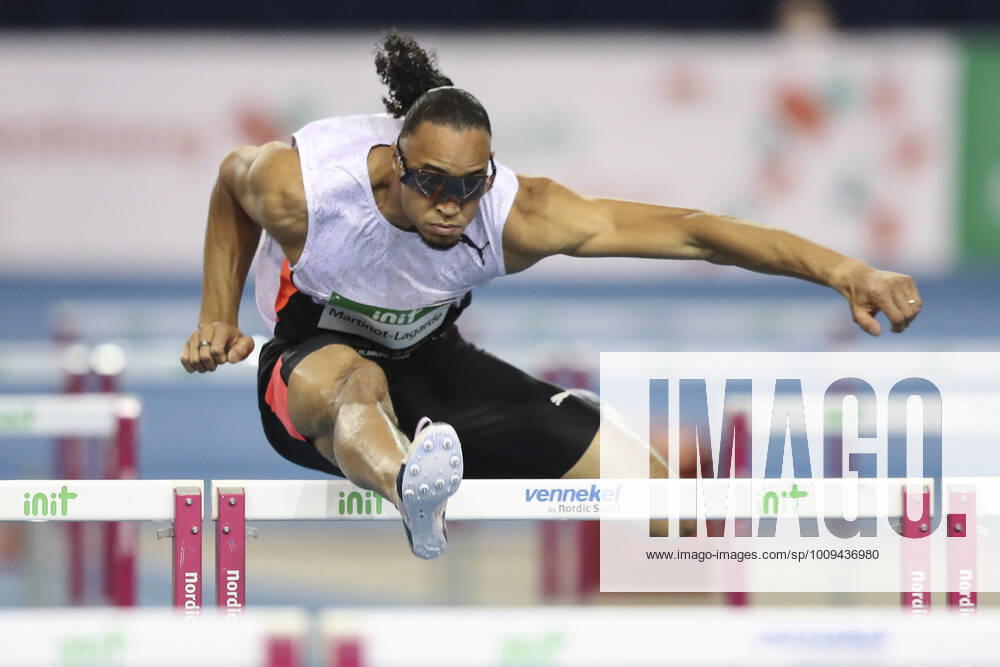 KW04 Indoor Meeting Karlsruhe, 28.01.2022 Pascal Martinot-Lagarde (FRA); Indoor Meeting Karlsruhe am 28.01.2022 in der Messehalle 3 in Karlsruhe (Deutschland).