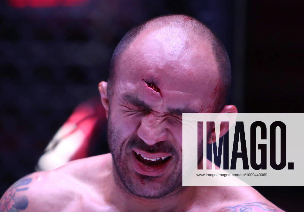 KW04 GROZNY, CHECHEN REPUBLIC, RUSSIA - JANUARY 28, 2022: Carlos Eduardo of Brazil is seen after his bout against Adlan Ibragimov of Russia at ACA 135, an MMA tournament held by the Absolute Championship Akhmat, at Colosseum Sports Hall. Chingis Kondarov TASS TS120904