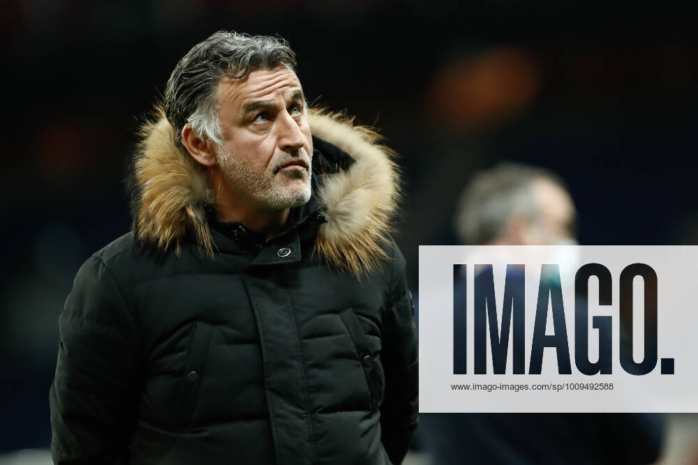 Christophe Galtier - Entraineur (Nice) FOOTBALL : 8e finale de la Coupe de France - PSG vs OGC Nice - 31 01 2022 AurelienMorissard Panoramic