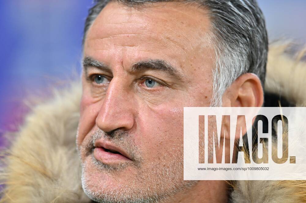 Christophe Galtier (entraineur nice) FOOTBALL: Olympique Lyonnais vs OGC Nice - Ligue 1 - 12 02 2022 FredericChambert Panoramic