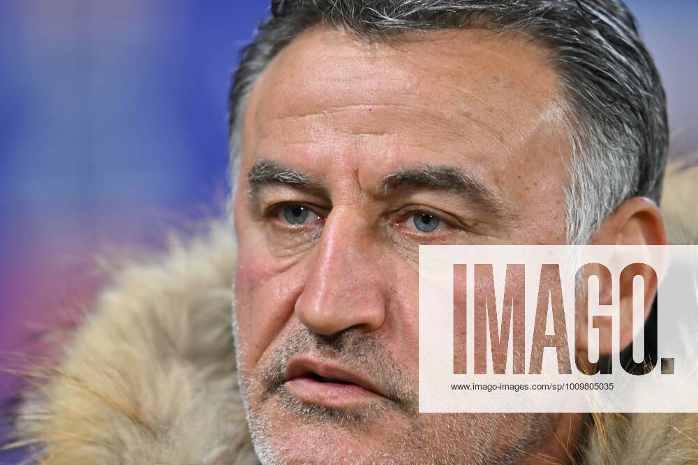 Christophe Galtier (entraineur nice) FOOTBALL: Olympique Lyonnais vs OGC Nice - Ligue 1 - 12 02 2022 FredericChambert Panoramic