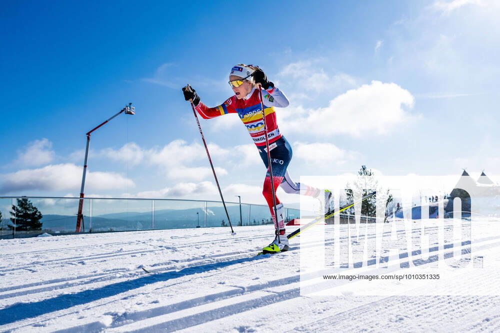Therese Johaug of Norway competes in the women?s 30 km classic technique mass start during the FIS Cross-Country World Cup on March 5, 2022 in Oslo. Photo: Jon Olav Nesvold BILDBYRAN COP 217 JE0048 skidor cross-country skiing langrenn fis world cup oslo holmenkollen women s 30 km bbeng classic Norge Norway