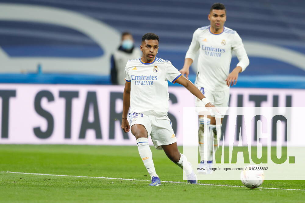 Rodrygo Goes (Real), MARCH 5, 2022 - Football Soccer : Spanish La Liga Santander match between Real Madrid CF 4-1 Real Sociedad at the Estadio Santiago Bernabeu in Madrid, Spain. Noxthirdxpartyxsales (0152603194st)