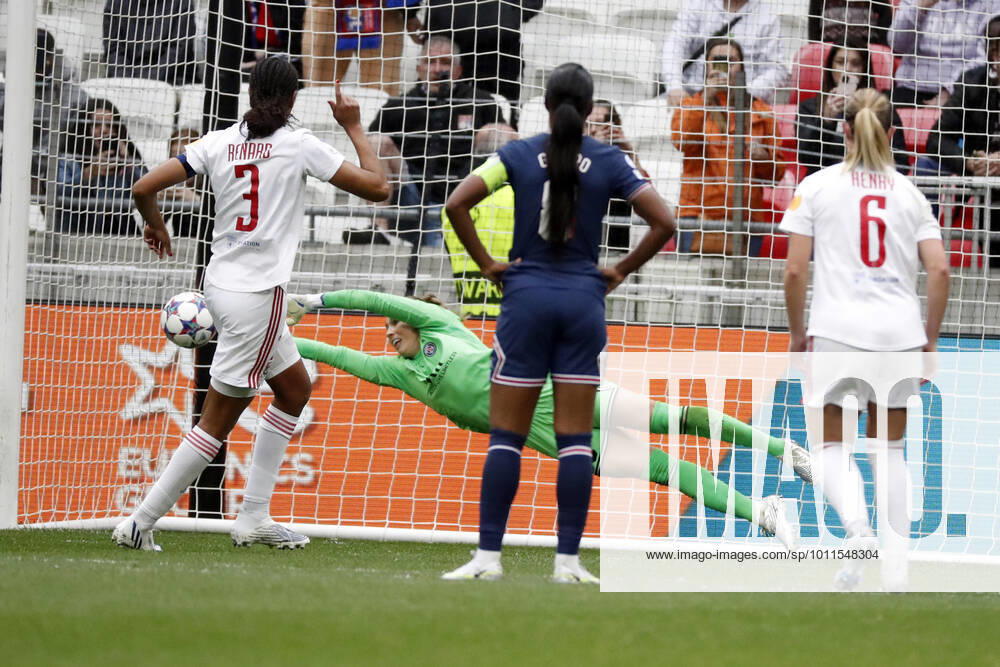 Renard wendie OL FOOTBALL : Olympique Lyonnais (OL) vs Paris Saint Germain (PSG) - femmes - seniors - Champions league 2022 2023 - demi finale - Lyon - 24 04 2022 StephanePillaud Panoramic