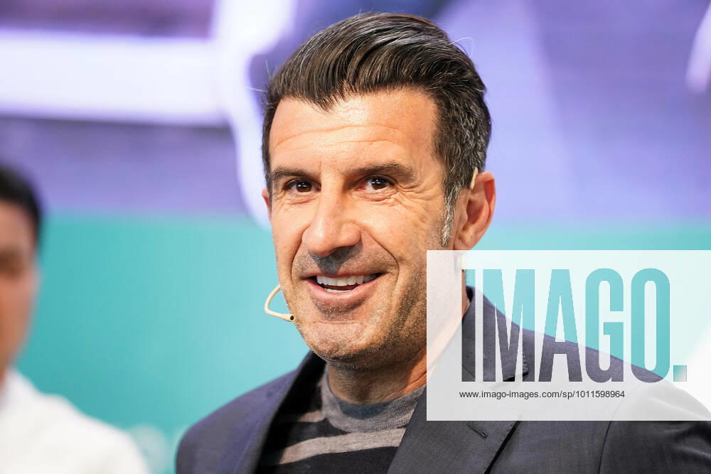 Portuguese football legend Luis Figo performs a show-cooking by Epigen Healthy Bite during the Salon Gourmets 2022. April 26, 2022. (2022042629)