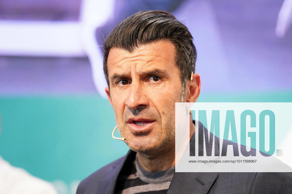 Portuguese football legend Luis Figo performs a show-cooking by Epigen Healthy Bite during the Salon Gourmets 2022. April 26, 2022. (2022042635)