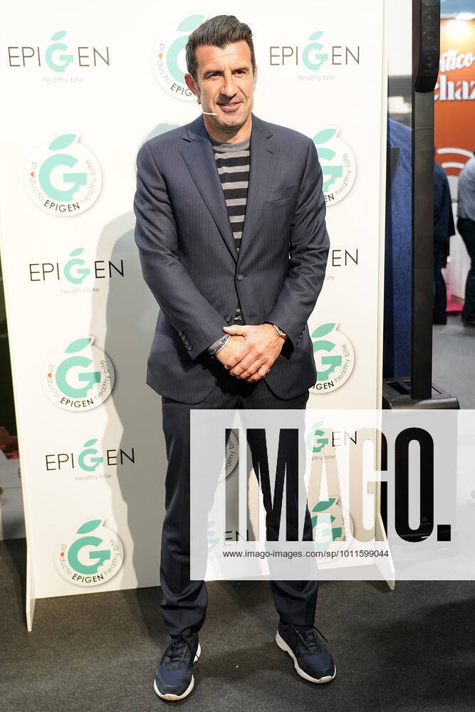 Portuguese football legend Luis Figo performs a show-cooking by Epigen Healthy Bite during the Salon Gourmets 2022. April 26, 2022. (0157166545)