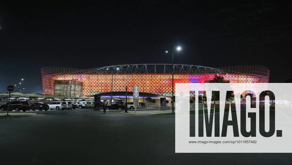 Vorschau zur Fussball Weltmeisterschaft 2022 in Katar, VAE. Al Rayyan, Qatar, das FIFA-WM-Stadion: Ahmed bin Ali Stadion, während des FIFA Arab Cup Qatar in Al Rayyan, Qatar.