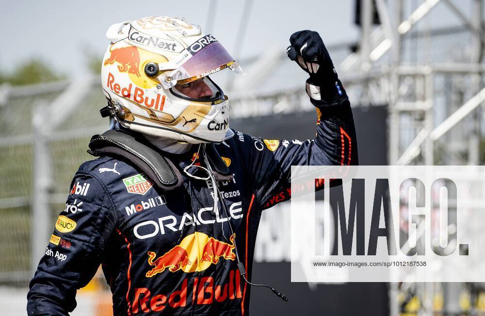 KW20 BARCELONA - Max Verstappen (1) driving the Oracle Red Bull Racing RB18 Honda reacts after the F1 Grand Prix of Spain at Circuit de Barcelona-Catalunya on May 22, 2022 in Barcelona, Spain. REMKO DE WAAL F1 Grand Prix of Spain, RACE 2022 ANPxSportx IVx