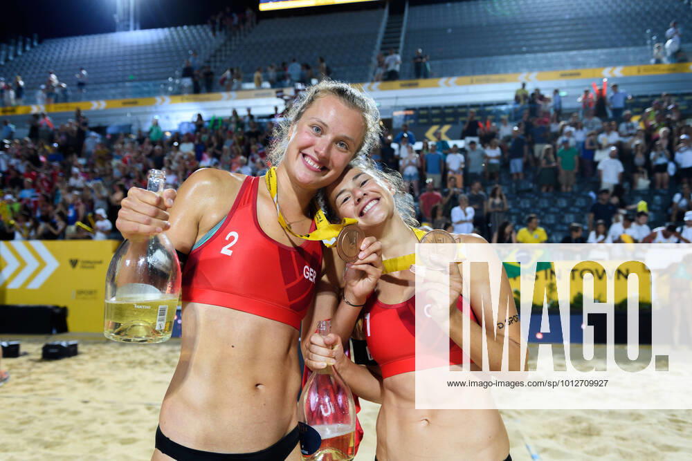 KW24 Beach-Volleyball Weltmeisterschaft, Rom, 19.06.2022 Cinja Tillmann (GER), Svenja Mueller (GER); Beach-Volleyball Weltmeisterschaft, Rom am 19.06.2022