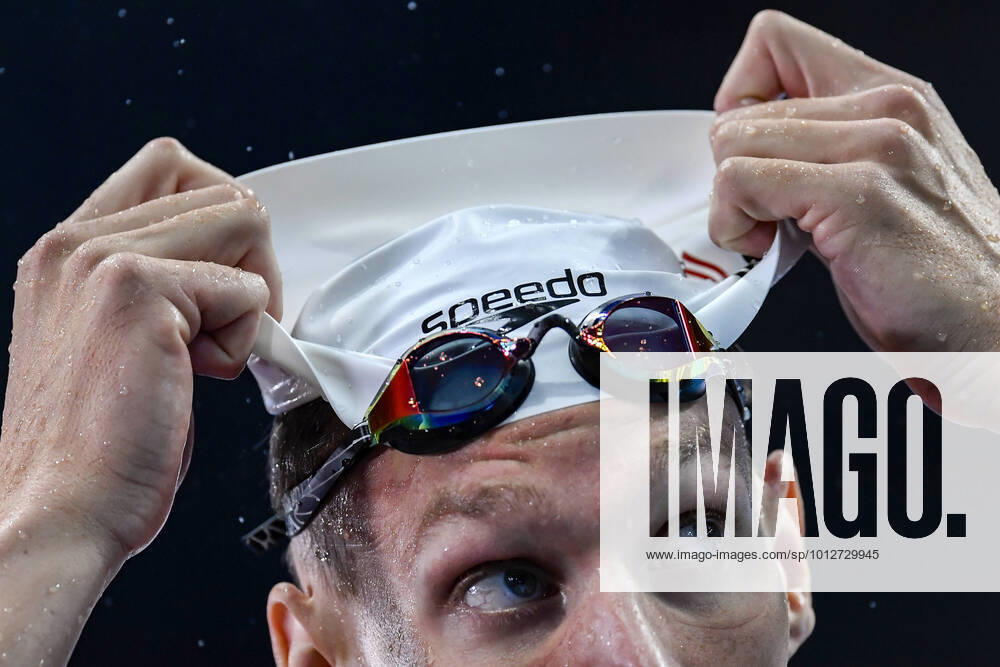 KW25 Caeleb Dressel of United States reacts after compete in the 100m Freestyle Men Heats during the FINA 19th World Championships at Duna Arena in Budapest (Hungary), June 21th, 2022. Caeleb Dressel placed second. Photo Andrea Staccioli Deepbluemedia Insidefoto andreaxstaccioli
