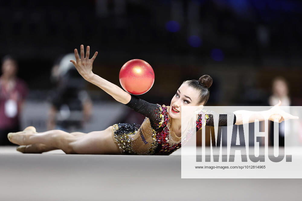 KW25 Darja Varfolomeev, GER, during apparatus final of 2022 national Rhythmic gymnastics, Rhythmische Sportgymnastik, RSG championships at Die Finals in Berlin, 25 06 2022 ;