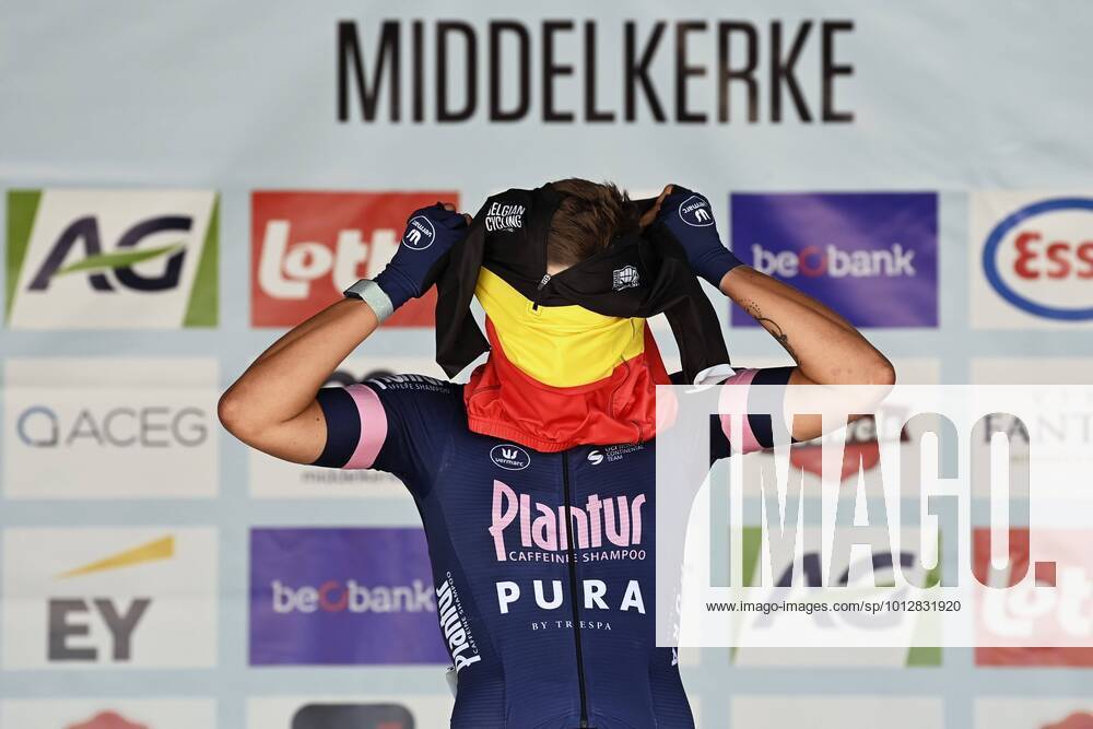 KW25 MIDDELKERKE, BELGIUM - JUNE 26 : De Baat Kim (BEL) of Plantur-Pura during the 2022 Belgian national championships cycling race for men elite with start and finish in Middelkerke (208,7km) on June 26, 2022 in Middelkerke, Belgium, 26 06 2022 ( 2022 Belgian national championship race men elite PhotoNews Panoramic