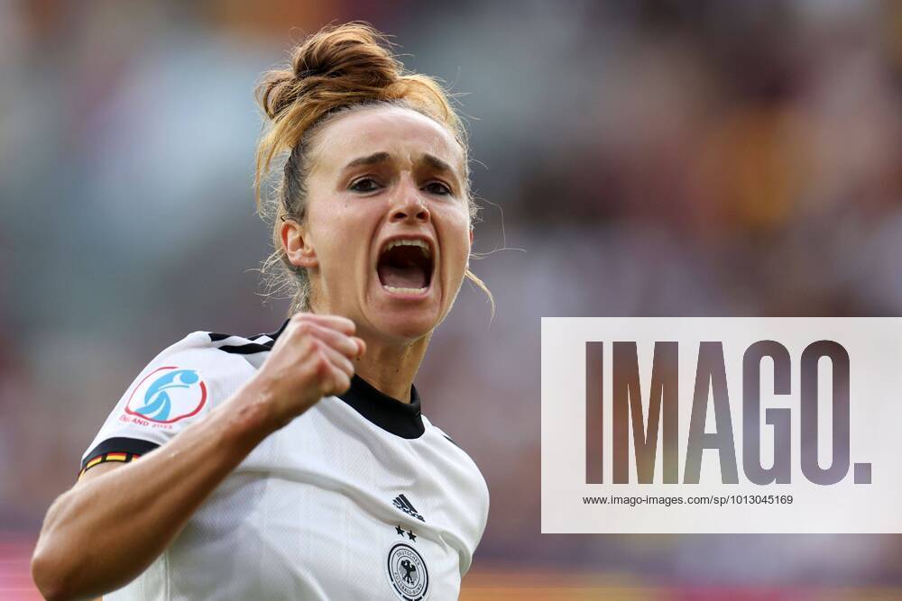 KW27 Mandatory Credit: Photo by Simon Dael Shutterstock (13020898l) Lina Magull of Germany celebrates after scoring a goal (1-0) Germany v Denmark, Womens UEFA European Championship, EM, Europameisterschaft Group B, Football, Brentford Community Stadium, London, UK - 08 Jul 2022 Germany v Denmark, Womens UEFA European Championship, Group B, Football, Brentford Community Stadium, London, UK - 08 Jul 2022