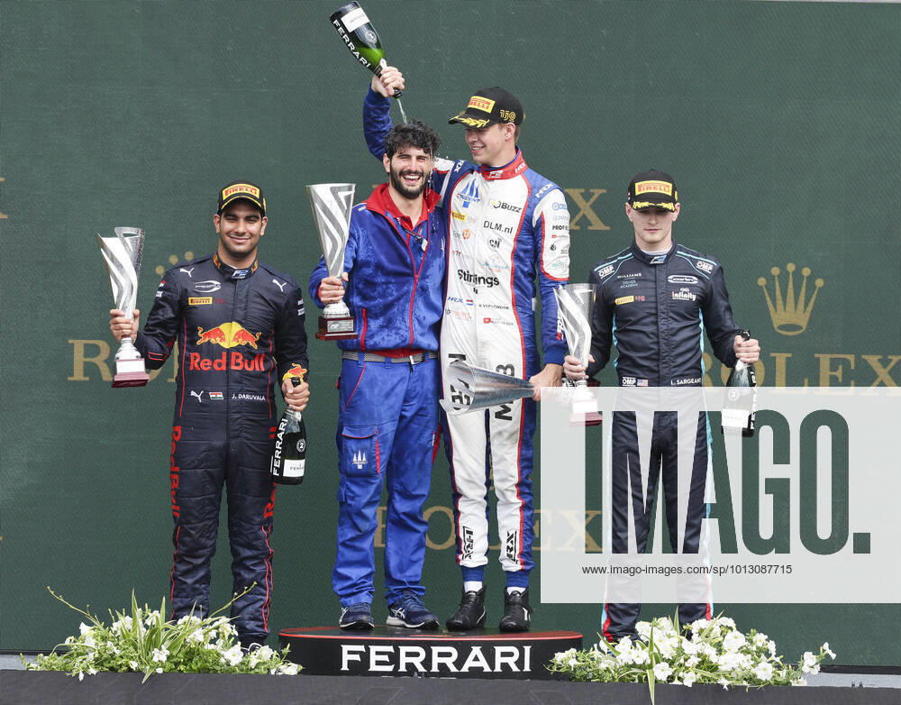 KW27 FORMULA 1 - GP of Austria 2022 SPIELBERG,AUSTRIA,10.JUL.22 - MOTORSPORTS, FORMULA 1 - FIA Formula 2, Grand Prix of Austria, Red Bull Ring. Image shows Jehan Daruvala (IND) Dallara) , Richard Verschoor (NED Dallara) and Logan Sargeant (USA Dallara) . GEPAxpictures xWolfgangxGrebien