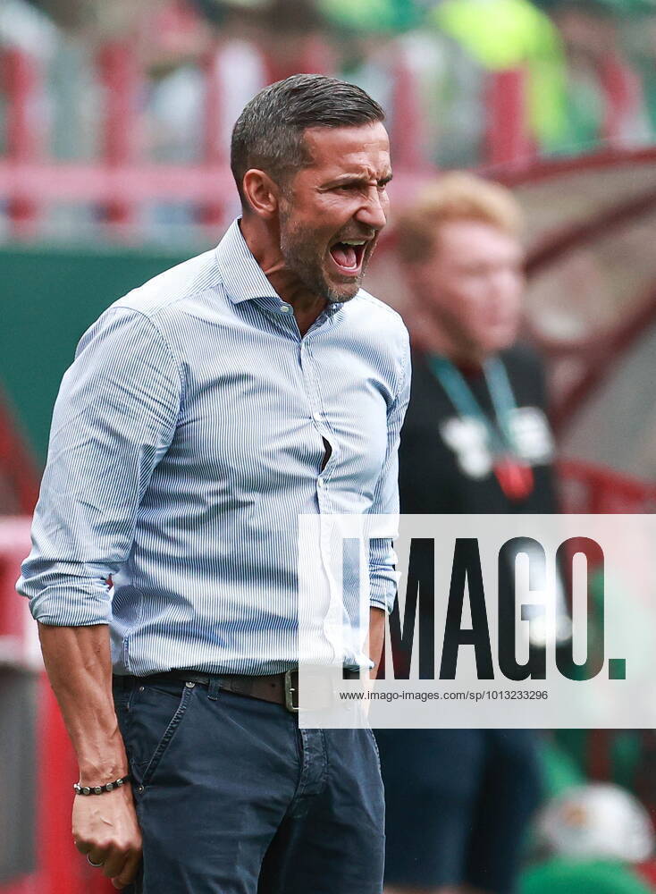Lokomotiv s head coach Josef Zinnbauer attends the 2022 23 Russian Premier League Round 1 football match between Lokomotiv Moscow and Pari Nizhny Novgorod at RZD Arena. Sergei Fadeichev TASS TS13A9CD