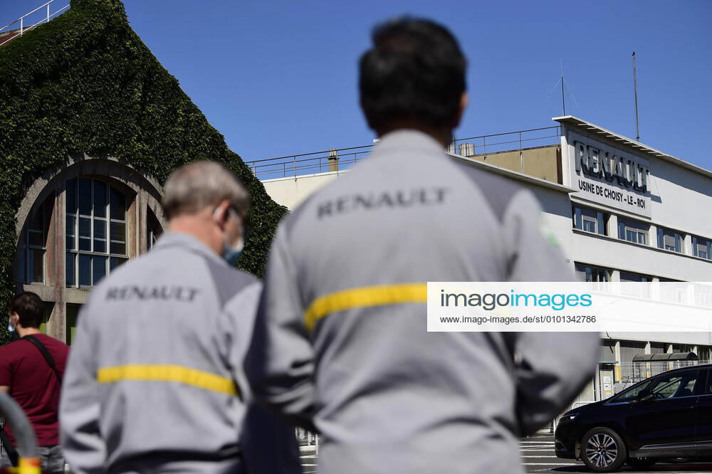 Frankreich, Renault-Mitarbeiter protestieren gegen Werkschließung in Choisy-le-Roi Le plan d economies de Renault prevoit la fermeture d un seul site en France celui de Choisy le Roi dans le Val de Marne NEWS : Fermeture annoncee du Site Renault de Choisy le Roi - 29 05 2020 JBAutissier Panoramic