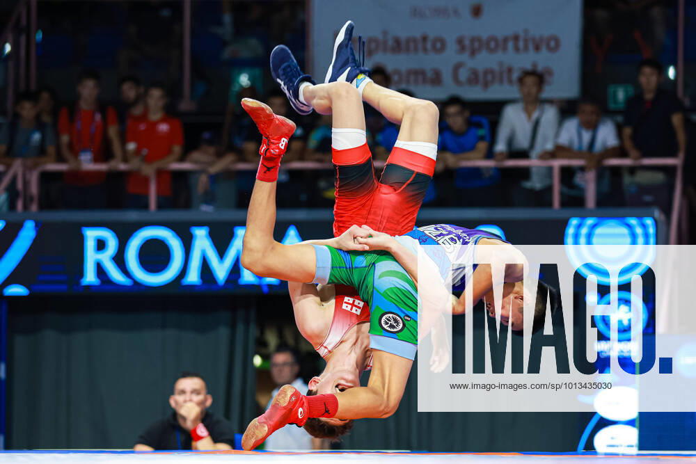 KW30 Wrestling U17, U 17 World Championships 51kg GR - AYTJAN KHALMAKHANOV (UZB) df. Anri KHOZREVANIDZE (GEO) Roma Italia