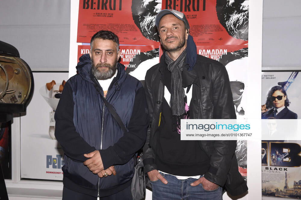 Kida Khodr Ramadan und Christoph Gampl bei der Premiere des Kinfilms Man from Beirut im Drive In Autokino München-Aschheim. Aschheim