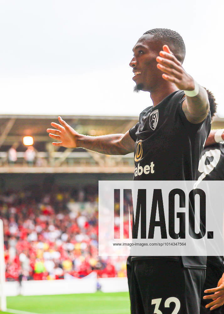 Nottingham Forest v Bournemouth Premier League Jaidon Anthony of Bournemouth celebrates scoring the third goal for his team during the Premier League match at the City Ground, Nottingham Content Not Available For UK Newspapers