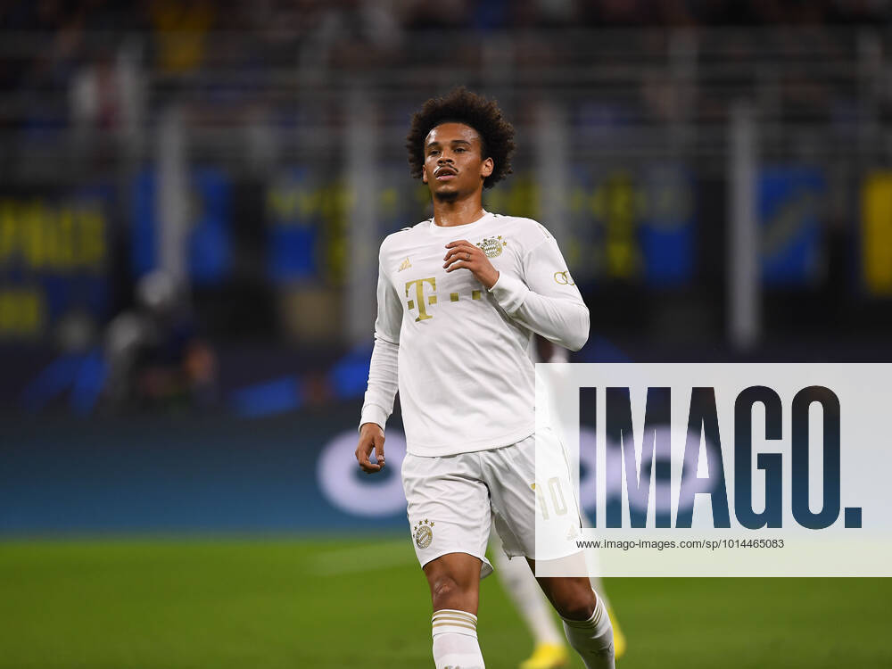 Fussball UEFA Championsleague 2022 2023: Vorrunde 1.Spieltag, Inter Mailand - FC Bayern München, Giuseppe Meazza Stadion Mailand. Leroy Sane (Bayern München)