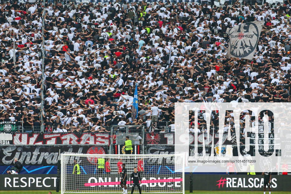 - UEFA Champions League: Eintracht Frankfurt - Sporting Lissabon am 07.09.2022 im Deutsche Bank Park in Frankfurt Die Fans von Eintracht Frankfurt Supporten in der Nordwestkurve Ihre Mannschaft