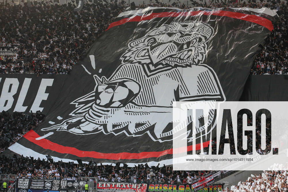 - UEFA Champions League: Eintracht Frankfurt - Sporting Lissabon am 07.09.2022 im Deutsche Bank Park in Frankfurt Die Fans von Eintracht Frankfurt mit einer Choreografie