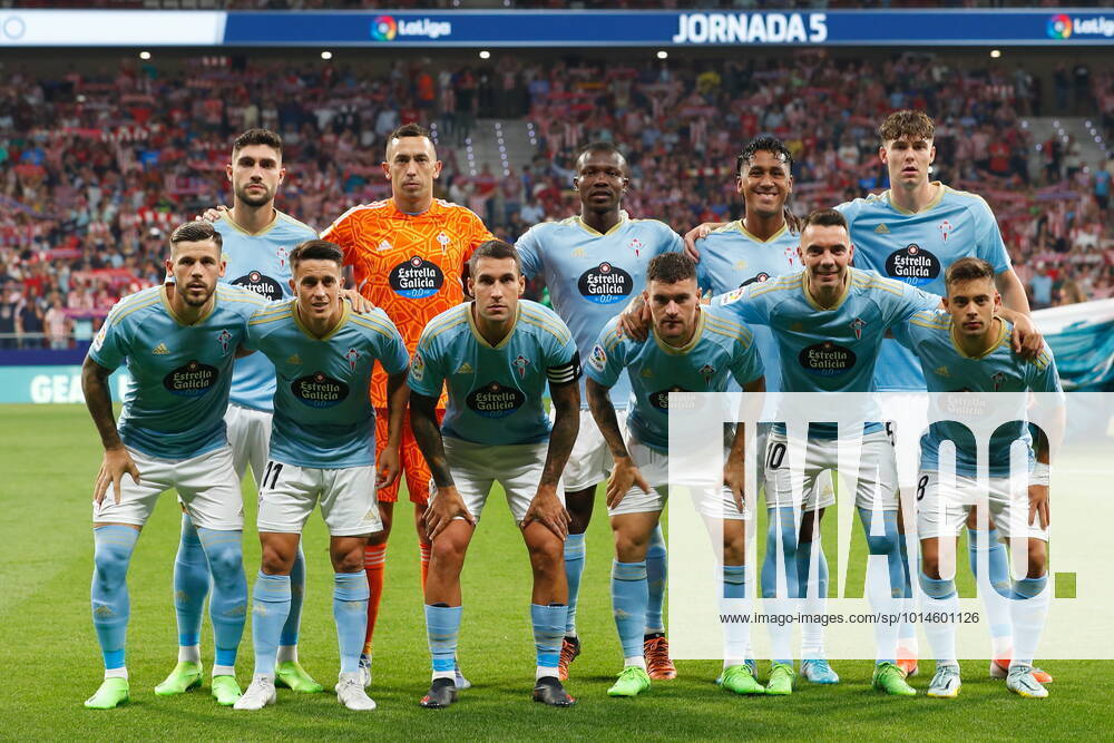 Celta team group, Mannschaftsbild, Totale line-up (Celta), SEPTEMBER 10, 2022 - Football Soccer : Spanish La Liga Santander match between Club Atletico de Madrid 4-1 RC Celta de Vigo at the Estadio Civitas Metropolitano in Madrid, Spain. Noxthirdxpartyxsales (0168553857st)