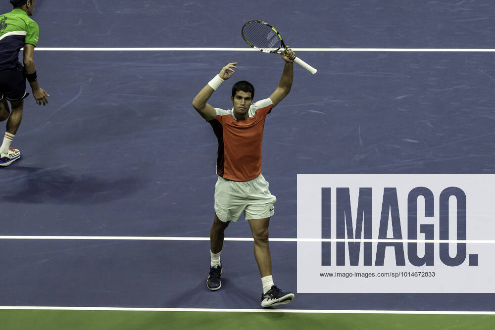TENNIS 2022 US Open Men s Final Carlos Alcaraz (ESP) winner, competing in the men s final at the 2022 US Open. New Yrok Arthur Ashe Stadium at the Billi NY United States