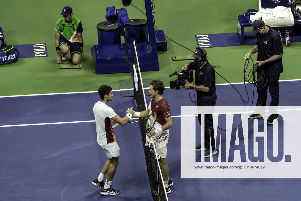 TENNIS 2022 US Open Men s Final Carlos Alcaraz (ESP) winner, defeats Casper Ruud (NOR) in the men s final at the 2022 US Open. New Yrok Arthur Ashe Stadium at the Billi NY United States