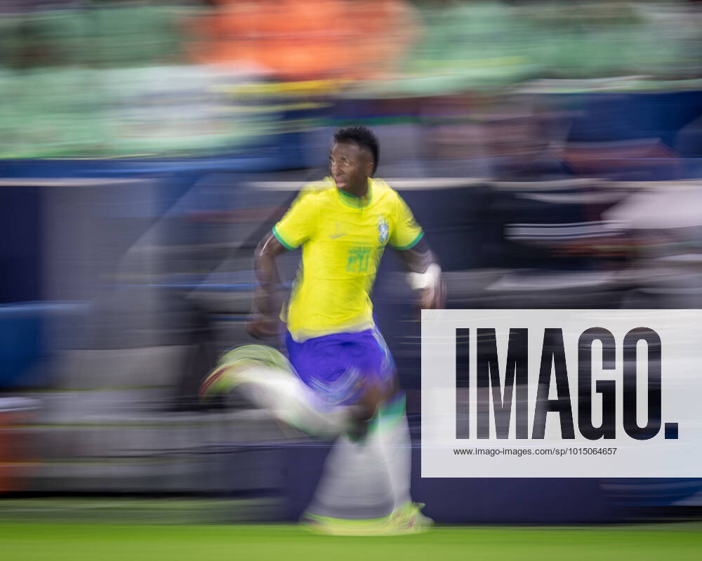 Brazil x Gana Vini Jr in action during Brazil vs Gana at the Stade Ocà an in Le Havre today September 23, 2022.
