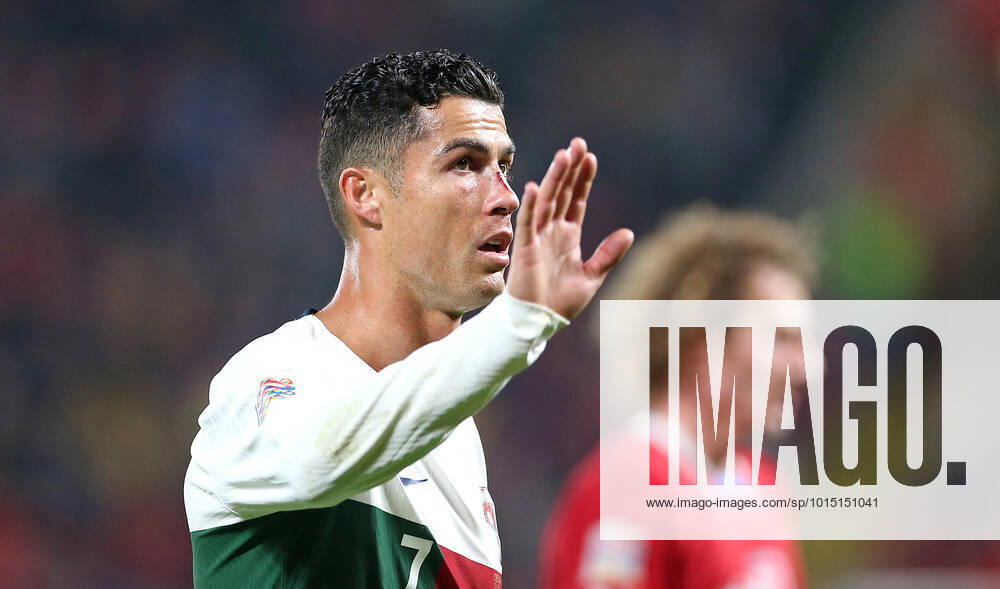 Fussball Länderspiel UEFA Nations League 2022 23, Tschechische Republik - Portugal, in der Fortuna Arena Prag. Cristiano Ronaldo (Portugal)