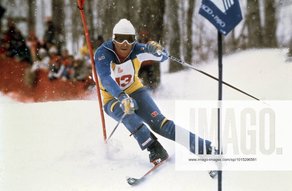 SEKLET 80 23-arige Ingemar Stenmark blir Sveriges förste olympiske mästare i alpin skidakning vid vinter-OS i Lake Placid, USA, 1980. Stenmark tar guld bade i slalom och storslalom. LAKE PLACID UNITED STATES PROJ: 9909
